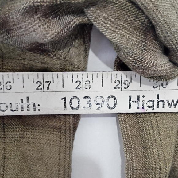 North River Outfitters Men’s 2XL Green & Brown Plaid Flannel Shirt Cotton Rayon - Picture 7 of 9